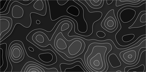 Abstract topographic contours map background, wave paper curved reliefs abstract background. geographic line map Modern design with topographic wavy pattern design for poster. vector illustration.	
