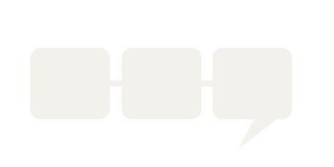 Fototapeta premium Speech Bubble Graphic Icon. Simple Infographic Text Box Silhouette Frame Border. Empty Dialogue Blank background. 