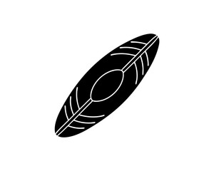 creative details Outline silhouette surfboard beach water icon vector illustration