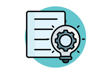 Concept icon. colored outline icon style. icon related to brand. business elements vector illustration