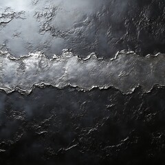 Obraz premium Dark textured surface with a metallic silver crack