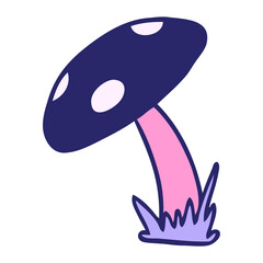 hand drawn cartoon doodle of a toad stool