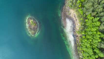 White Clay Beach and island