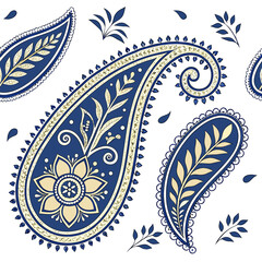paisley floral pattern 