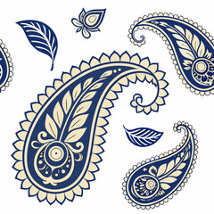 paisley floral pattern 