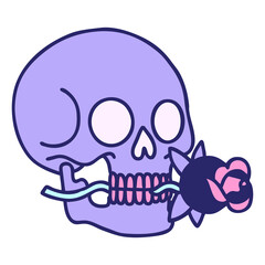 tattoo in traditional style of a skull