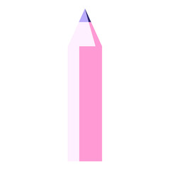 Flat colour illustration of a pencil