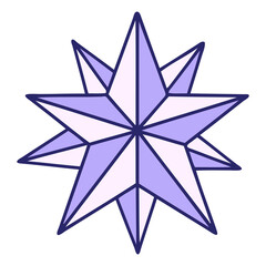 iconic tattoo style image of a star