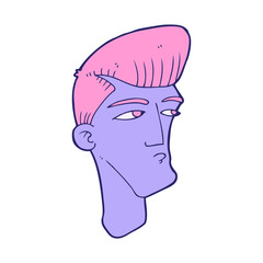 cartoon cool fashion guy