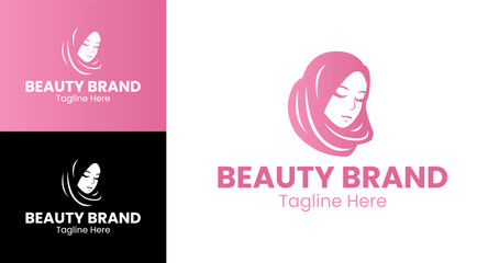 Natural Beauty Hijab Logo Design