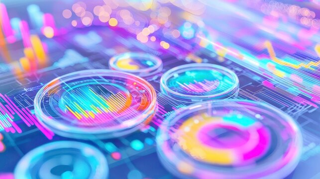 Futuristic Data Analysis: Abstract Technology, Business Intelligence and Financial Graphs