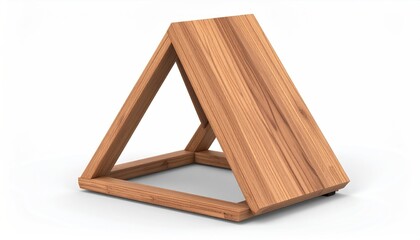 Ergonomic Wooden Laptop Stand with Elevated Design for Comfortable Viewing Angle