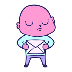 cartoon bald man