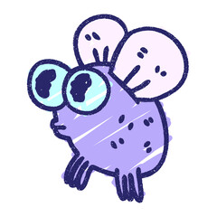 Gross Fly Chalk Drawing