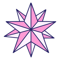 Fototapeta premium iconic tattoo style image of a star