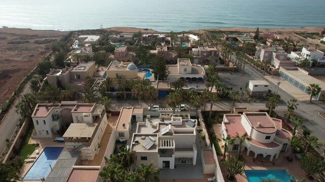 Luxury Coastal Villas Surrounded by Palm Trees in Mirleft Morocco May 29,2025
