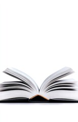 Obraz premium An open book isolated on a white background