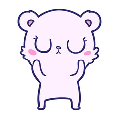 happy polar bear cartoon