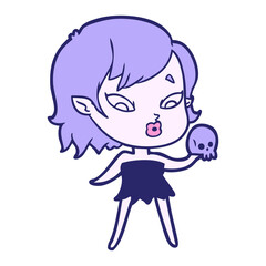 cute cartoon vampire girl