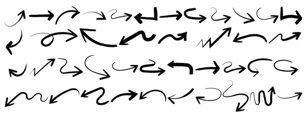 Set Grunge Arrow Random