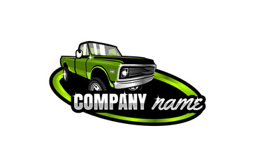 cool pickup truck automotive logo © Mogar_std