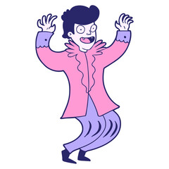 crazy cartoon vampire