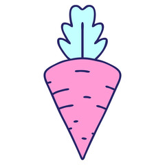 cartoon of a tasty looking carrot