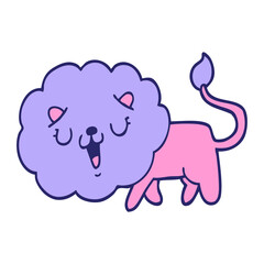 cute cartoon lion