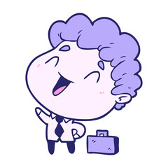 cute cartoon businessman