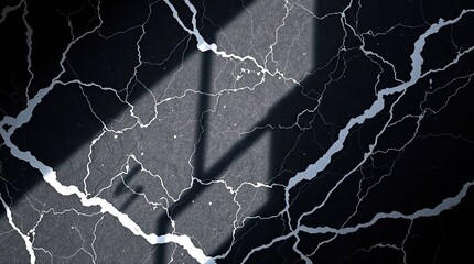 cracked concrete wall