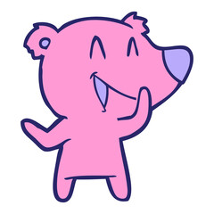 laughing bear cartoon