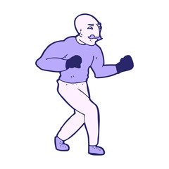 cartoon victorian boxer