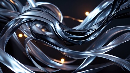 Elegant classic background featuring flowing ribbons, timeless design, and sophisticated decorative patterns.