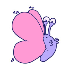 funny cartoon butterfly