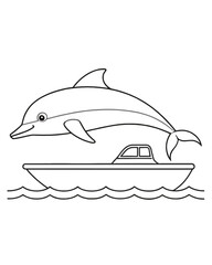 DOLPHIN animals coloring