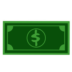 dollar sign icon in green banknote