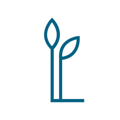  letter L icon logo design template.