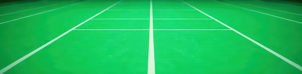 Fototapeta premium Vibrant green court lines, bright white markings , surface, markings, color
