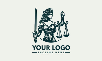 Statue of Lady Justice holding balance scales and sword to represent impartial law enforcement. Legal concept
