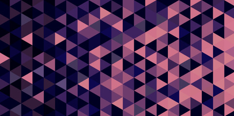 Abstract pink geometric Polygonal Triangle mosaic Background design.