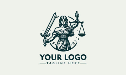 Statue of Lady Justice holding balance scales and sword to represent impartial law enforcement. Legal concept
