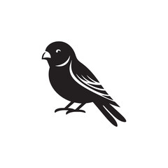 **"Adorable Lovebird Vector Silhouette: Affectionate Parrot Design Featuring Compact Body, Curved Beak, and Paired Pose in Clean, Minimalist Style for Crafts and Digital Art Projects"**
