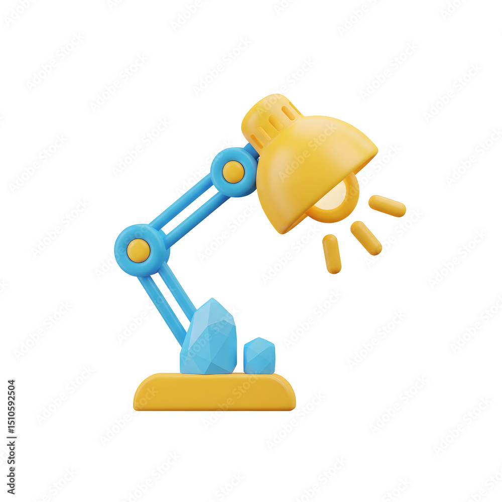 Aufkleber sleek and minimalist desk lamp with adjustable arm and bright illumination for a productive workspac
