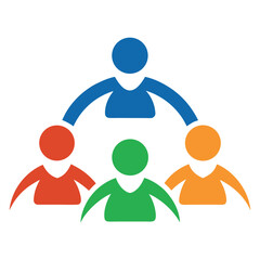 family icon vector isolated on white background