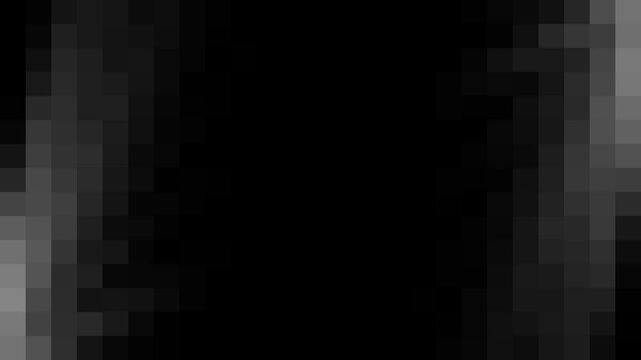 Pixels that change in shades of gray on the right and left , with free space in the middle .