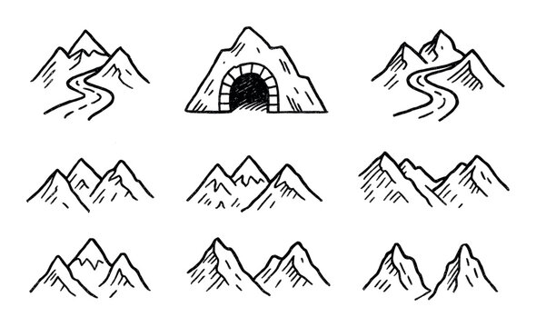 Mountain Pass Icons