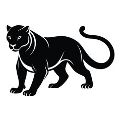 Obraz premium Panther animal silhouette 