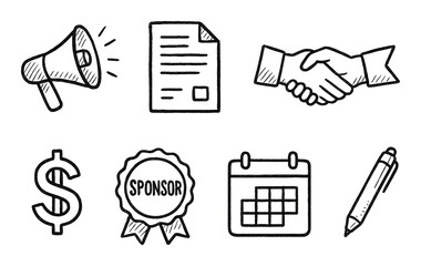 Hand-Drawn Icon Set