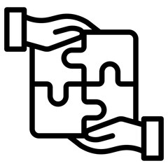 Solution icon in vector illustration