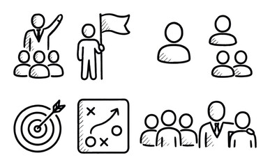 Leadership Icon Set